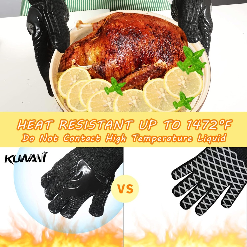 Guantes para Barbacoa, 1472 °  - Camping Cooking Kitchen reseña y precio