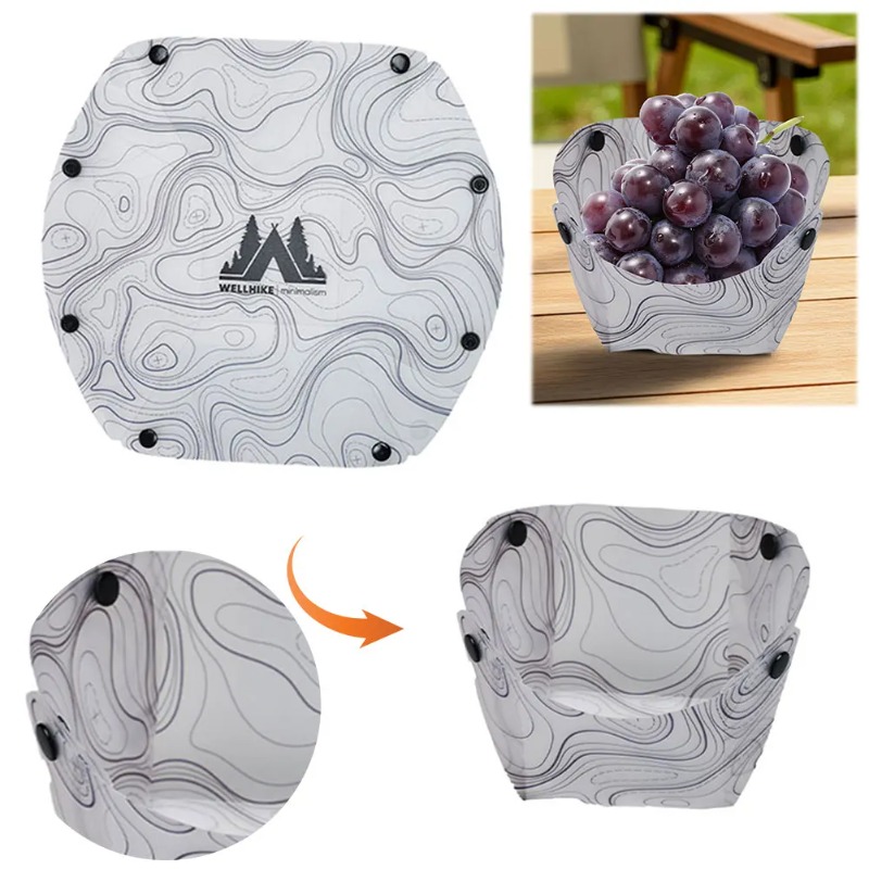 Vajilla plegable para acampar, - Camping Cooking Dishes reseña y precio